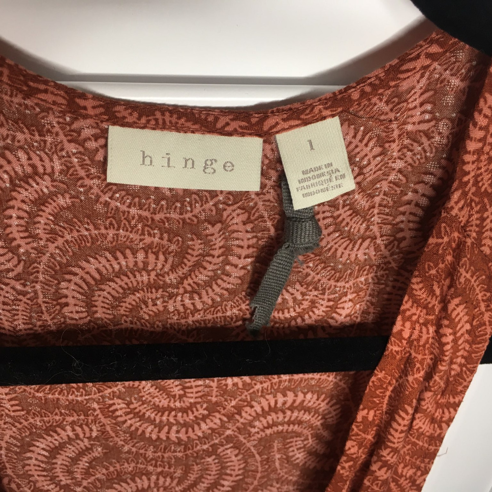 Hinge Romper Nordstrom Burnt Orange Henna Wrap - Picture 3 of 3